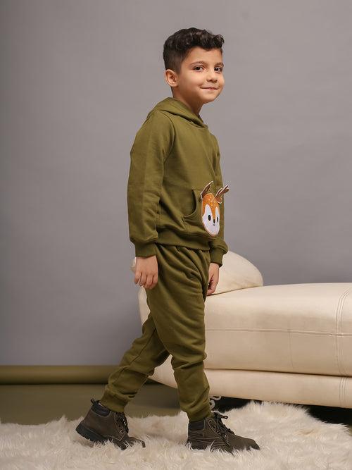 Boys Deer Hoodie & Joggers Set