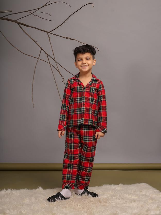 Red Checked Nightwear Set