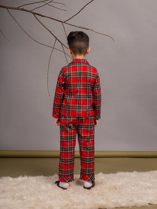 Red Checked Nightwear Set