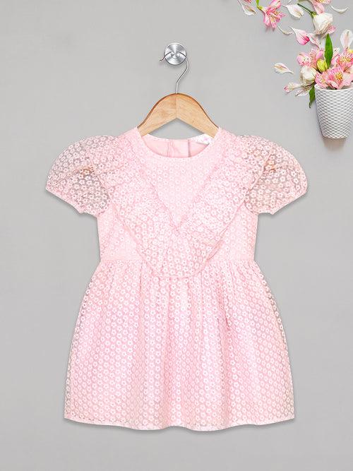 Budding Bees Pink Blossom Gala Girls Party Dress