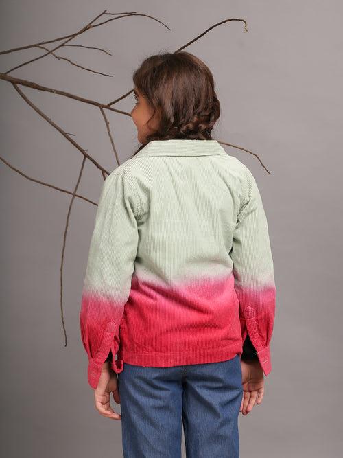 Budding Bees girls Pink Ombre Corduroy Jacket