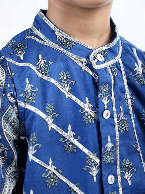 Jaipuri Block Print Kurta with wallet