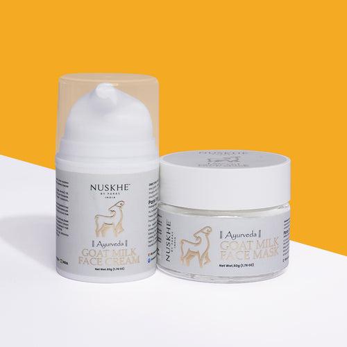 Goat Milk Face Cream & Mask Duo