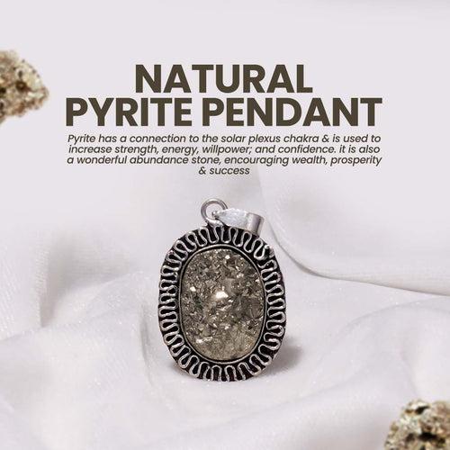 Natural Pyrite Pendant  (Without Chain)