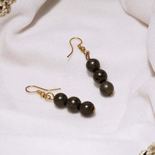 Pyrite Beads Earrings
