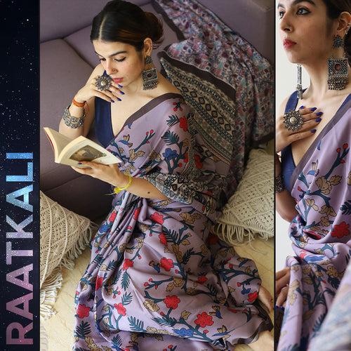 Raatkali - Satin Georgette Saree