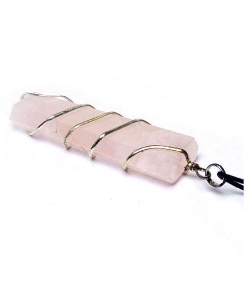 Rose Quartz Crystal  (Pendant without chain)