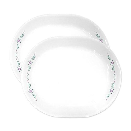 Corelle Livingware English Garden 31cm Oval Serving Platter - Pack of 2