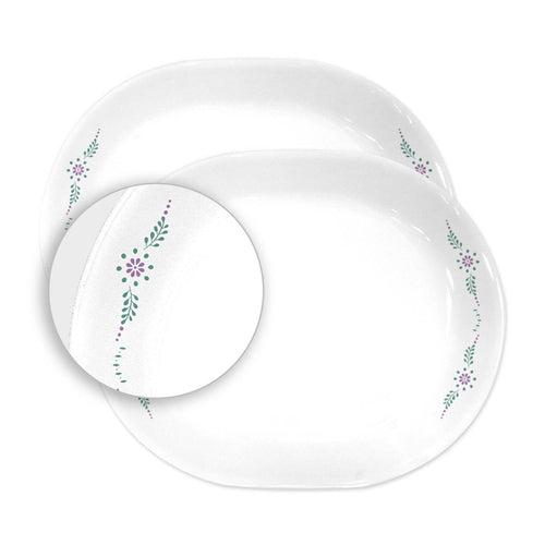 Corelle Livingware English Garden 31cm Oval Serving Platter - Pack of 2