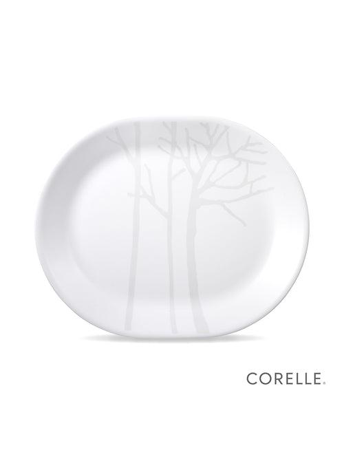 Corelle Asia Collection Gold Series Frost Oval Serving Platter (1Pc) & 177ml Katori (2Pcs) Pack of 3