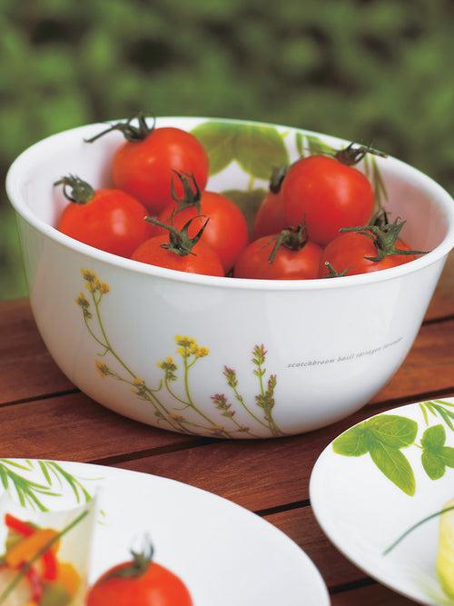 Corelle Asia Collection European Herbs 26cm Dinner Plate (1Pc) & 177ml Katori (2Pcs) Pack of 3