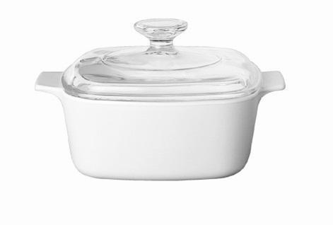 Corningware 1.5L Covered Casserole Winter Frost White - Just White