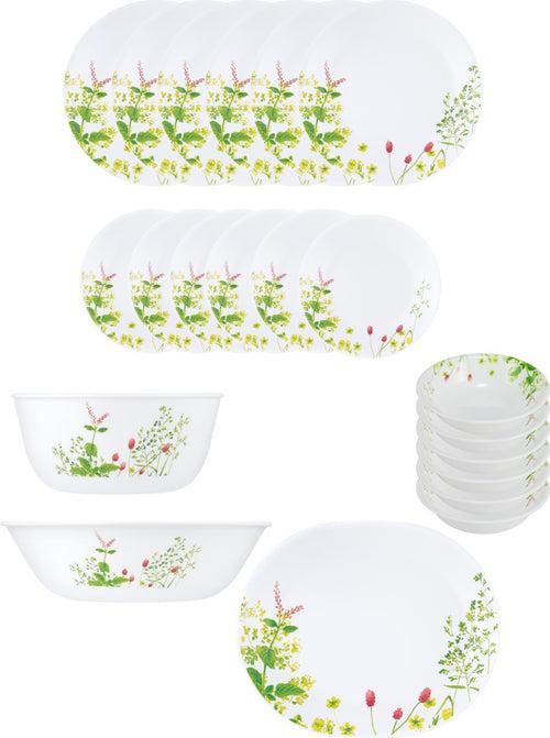 Corelle 21 Pc Dinner Set Provence Garden White