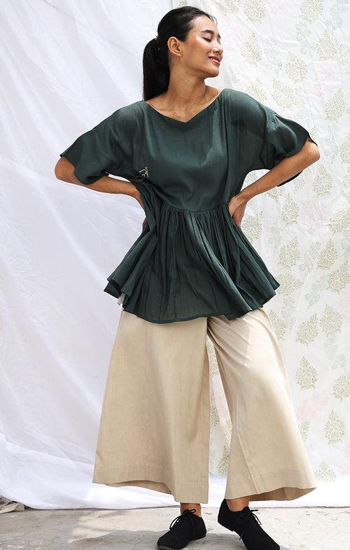 Seaweed Green Kedia Top