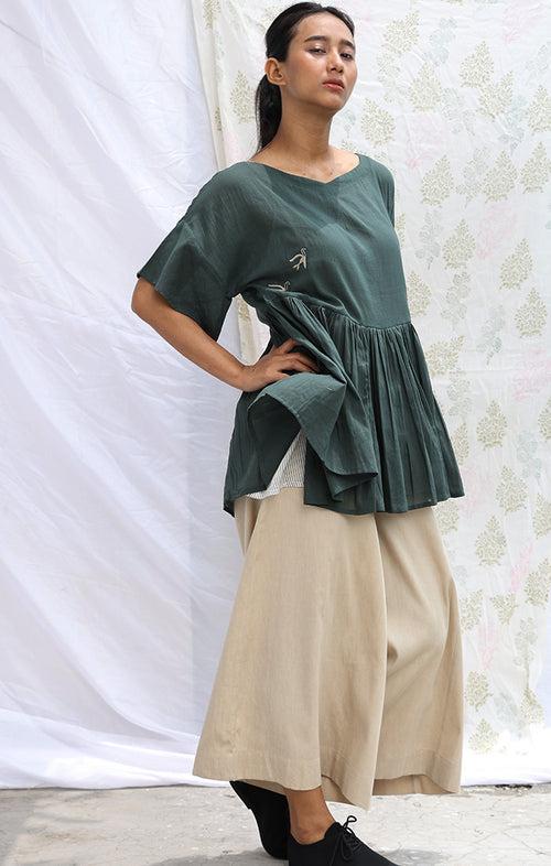 Seaweed Green Kedia Top