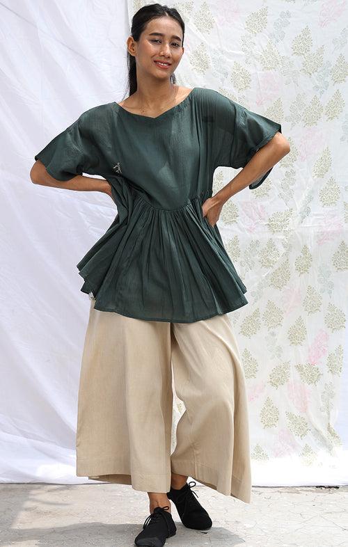 Seaweed Green Kedia Top