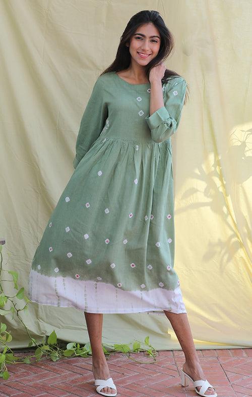 Mint Green Tunic Dress - Bandej