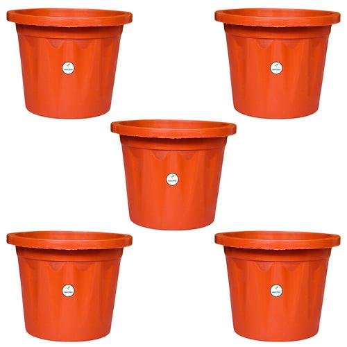 5 Inch Plastic Pot / Planter - Terracotta Colour