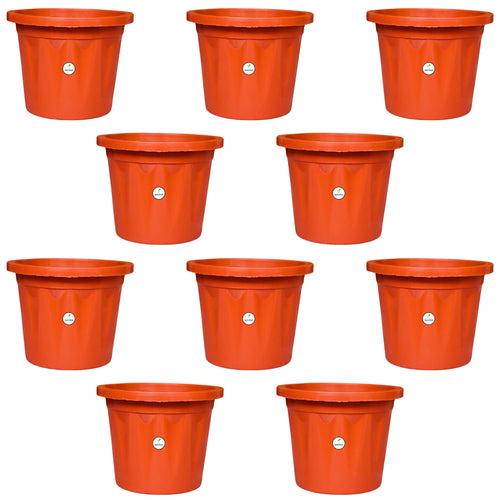 5 Inch Plastic Pot / Planter - Terracotta Colour