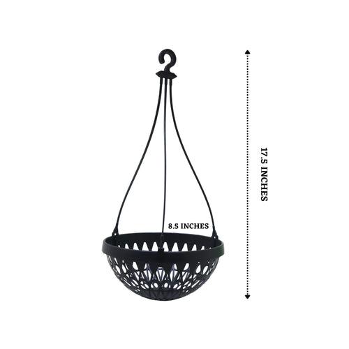 Hanging Orchid Pot - Black Colour