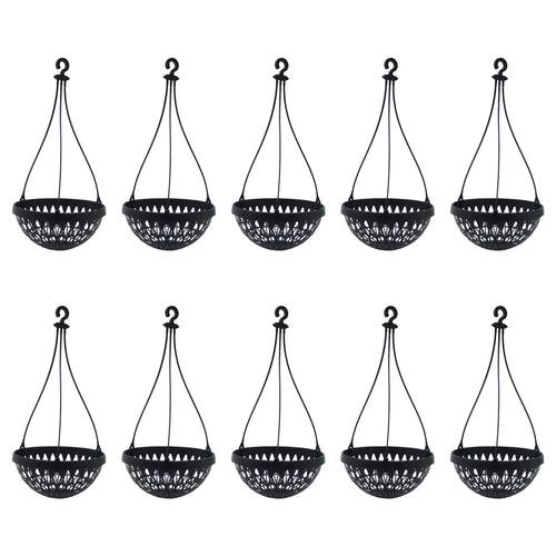 Hanging Orchid Pot - Black Colour