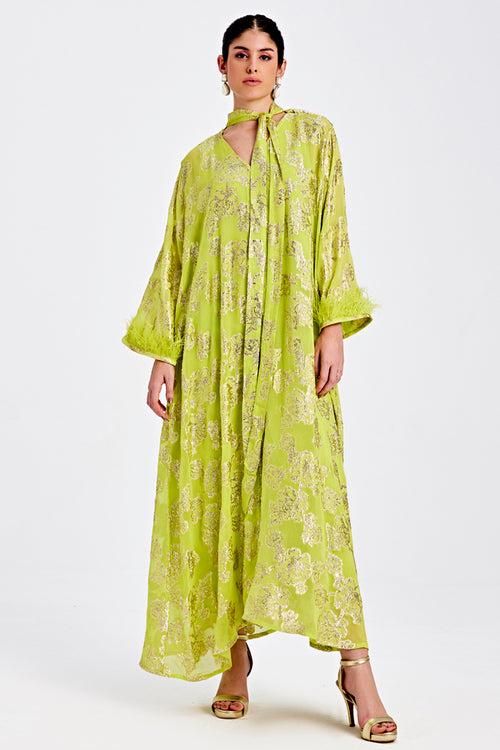 Lime Green Kaftan