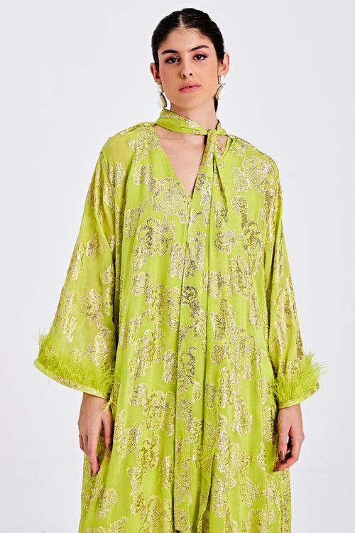 Lime Green Kaftan