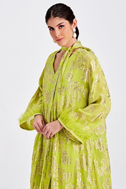 Lime Green Kaftan