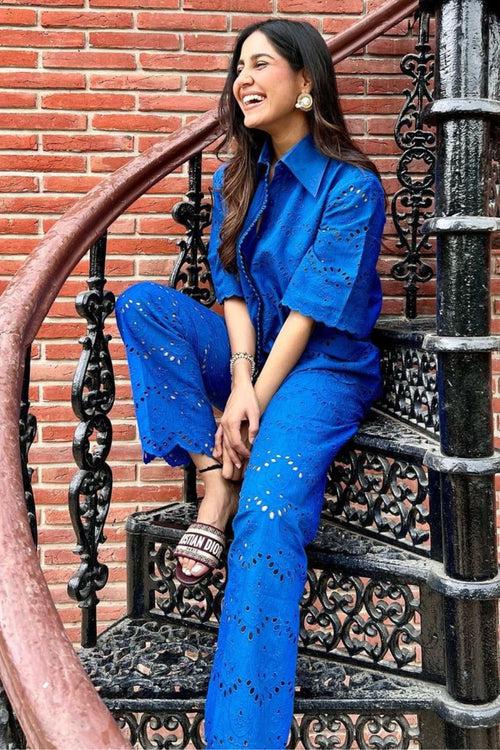 Punanya Virmani In Our Schiffli Pant Set