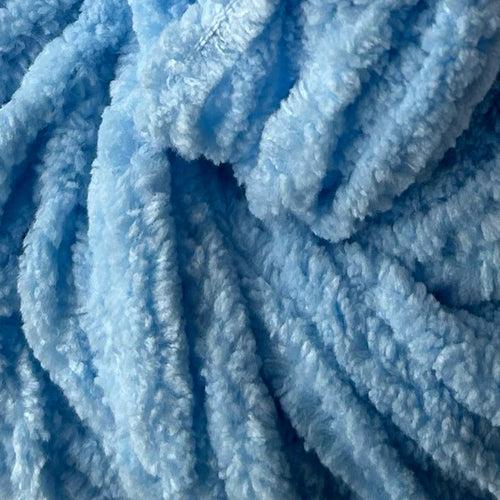 Premium Velvet Ganga - Light Blue