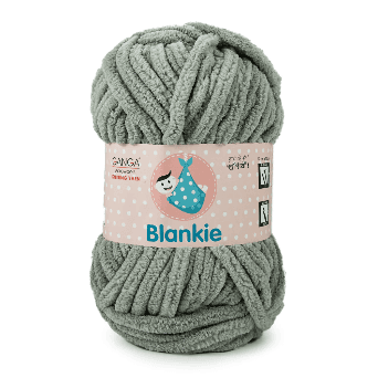 Ganga Velvet Blankie - Silver Grey