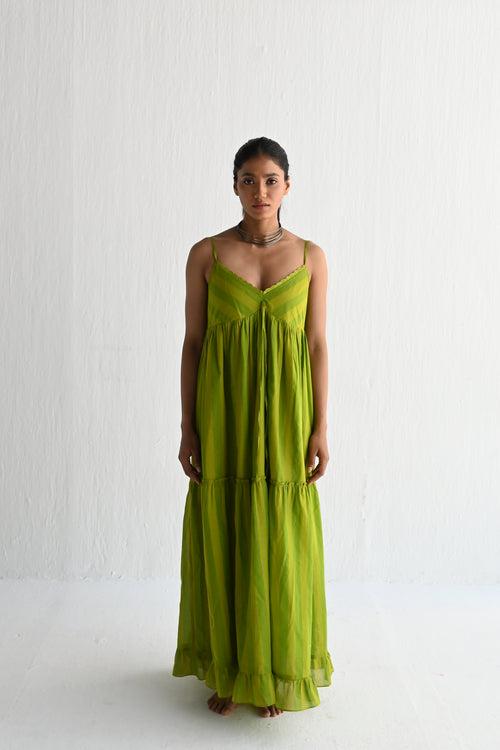 Bavs Maxi in Lime Green Stripes