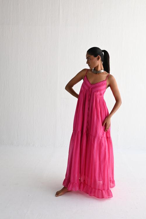 Bavs Maxi in Pink Stripes