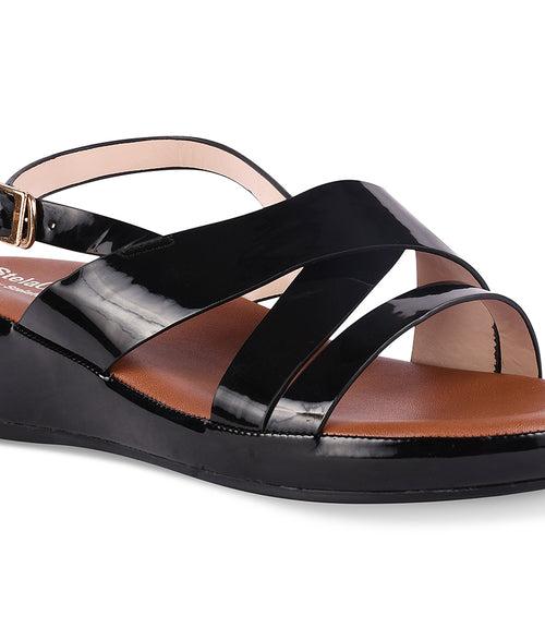 Women Black Casual Sandals