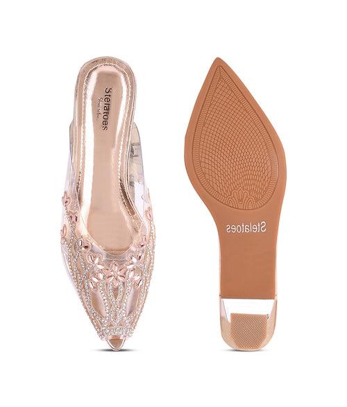 Women Champagne Wedding Peep Toes