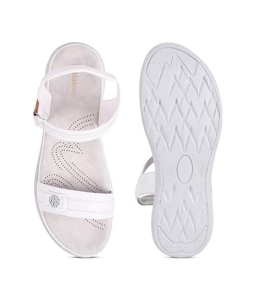 Women White Casual Sandals