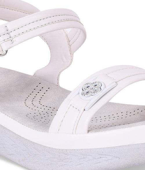 Women White Casual Sandals