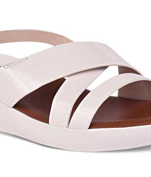 Women White Casual Sandals