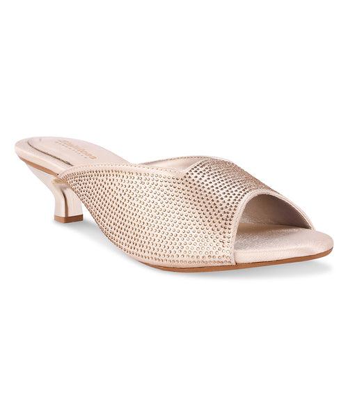 Women Gold Ethnic Slip-On