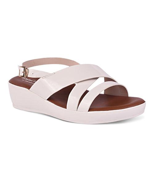 Women White Casual Sandals