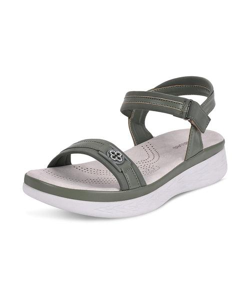 Women Green Casual Sandals