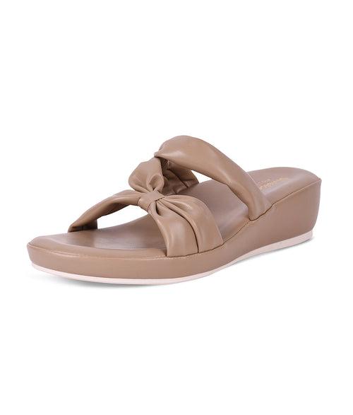 Women Tan Casual Slip-On