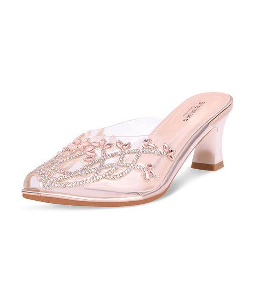 Women Champagne Wedding Peep Toes