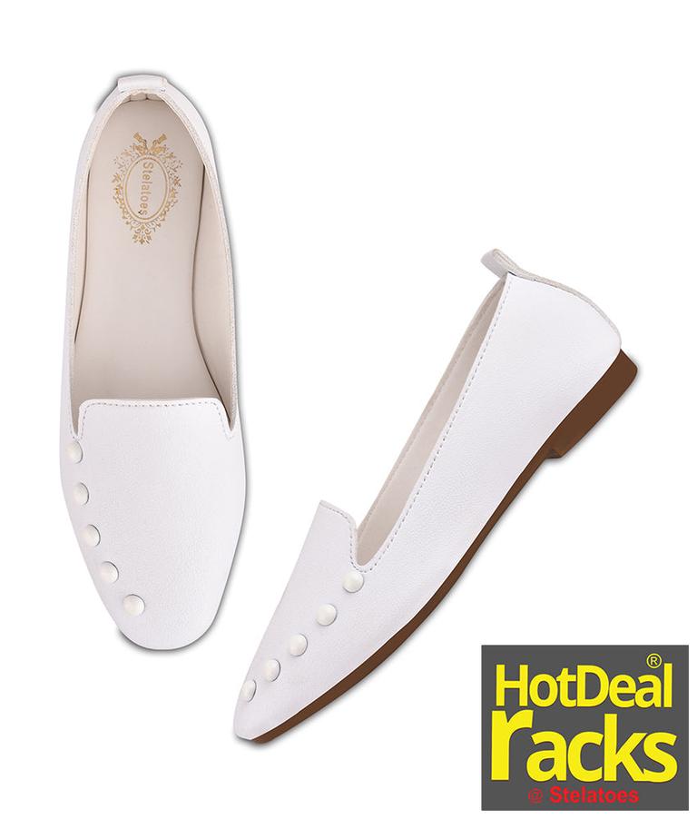 Women White Casual Ballerinas