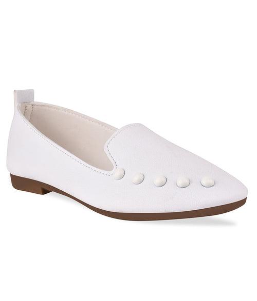 Women White Casual Ballerinas