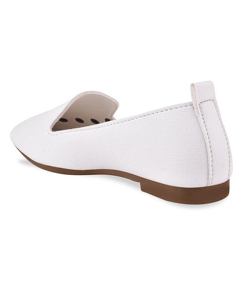 Women White Casual Ballerinas