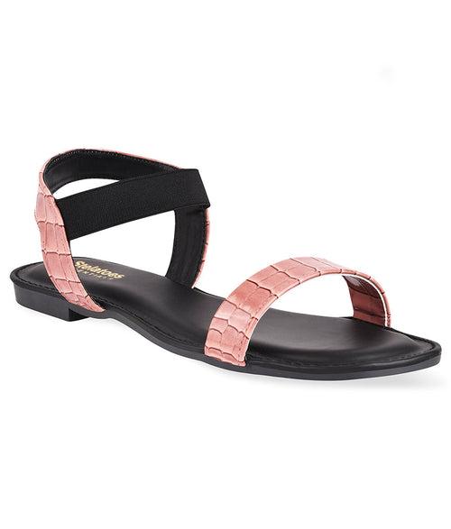 Women Peach Casual Sandals