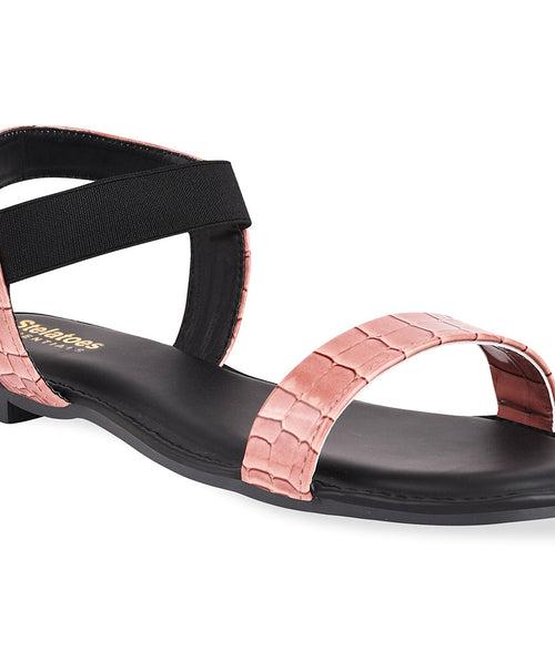 Women Peach Casual Sandals