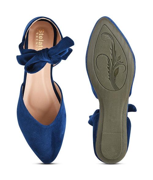 Women Blue Casual Ballerinas