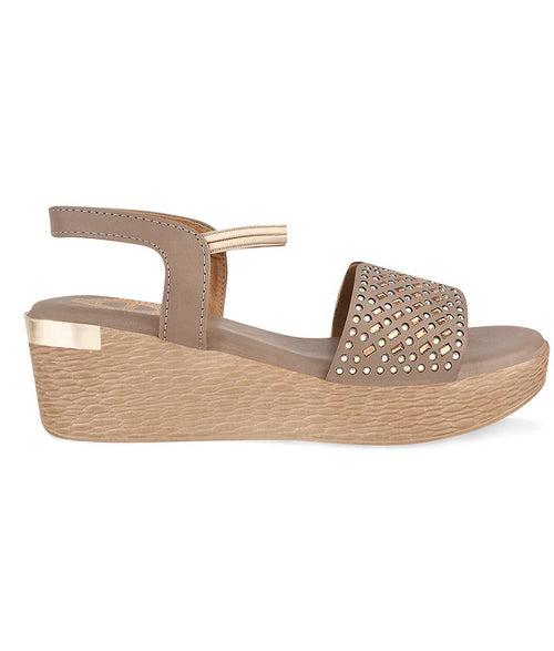 Women Beige Ethnic Sandals